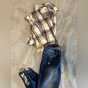 Plaid button up